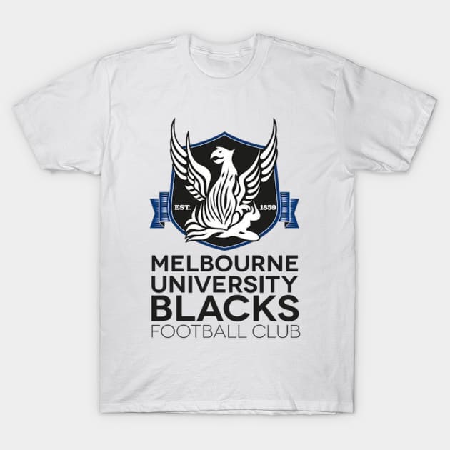 Melbourne university blacks fc | AFL Footy T-Shirt by euror-design